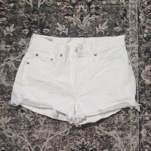Levi's Women's White Jean Shorts